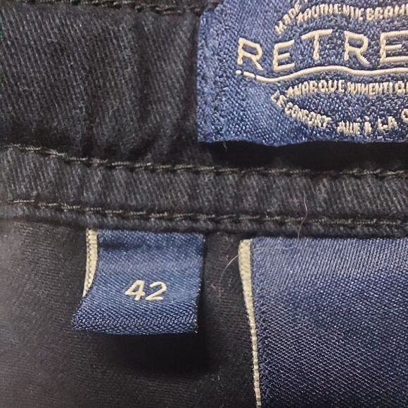 Retreat Men's Elastic Waist Drawstring Black Shorts sz 42 - Picture 10 of 11